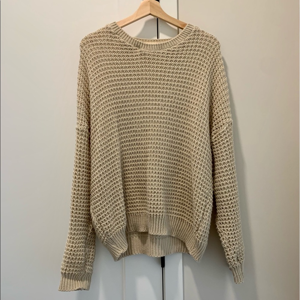 NastyGal Collection Oversized Beige Sweater